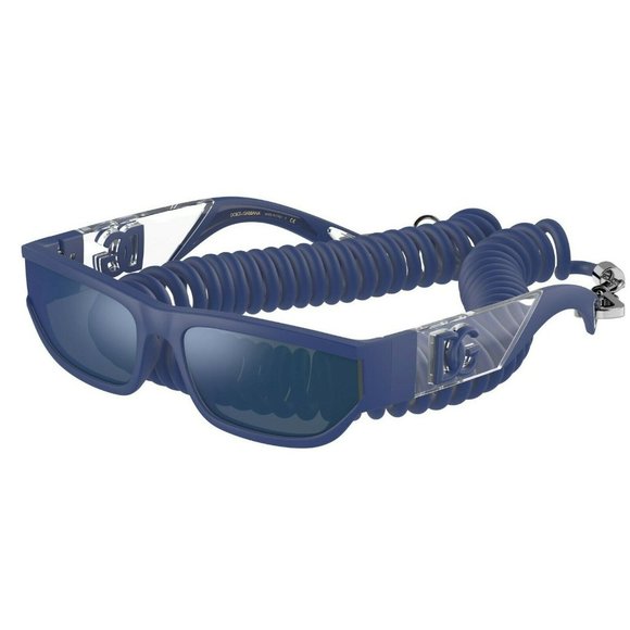 Dolce & Gabbana DG 6172 Blue Blue Mirrored Sunglasses - Picture 1 of 2